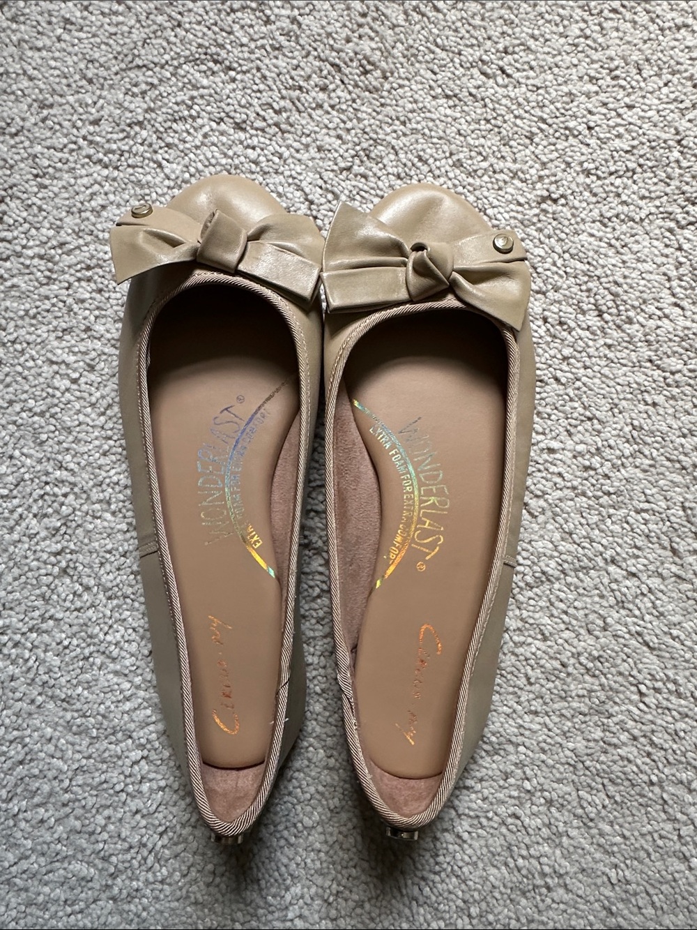 Circus by Sam Edelman Cream Bow Ballet Flats